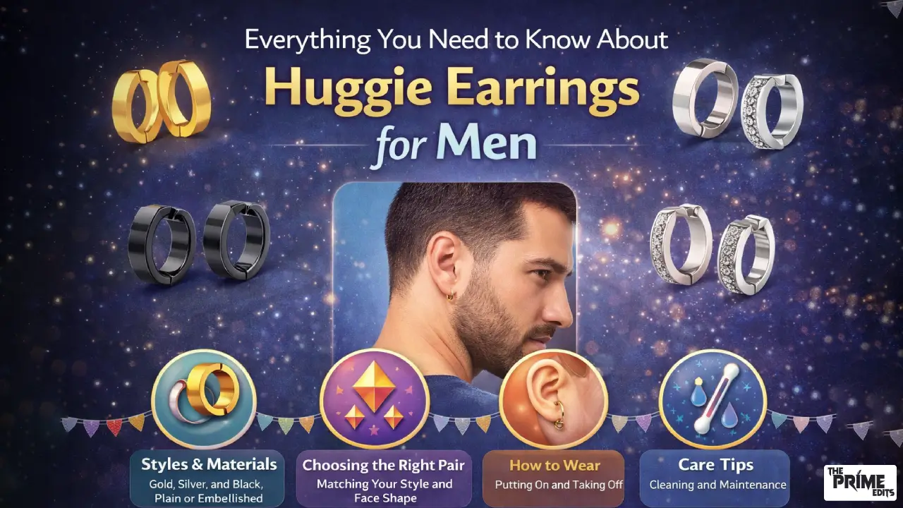 huggie hoop earrings for men